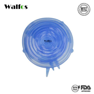 The Original Walfos Silicone Stretch Storage Lids Blue