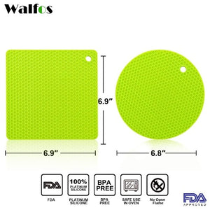 Walfos™ Silicone Heat-Resistant Trivet Set
